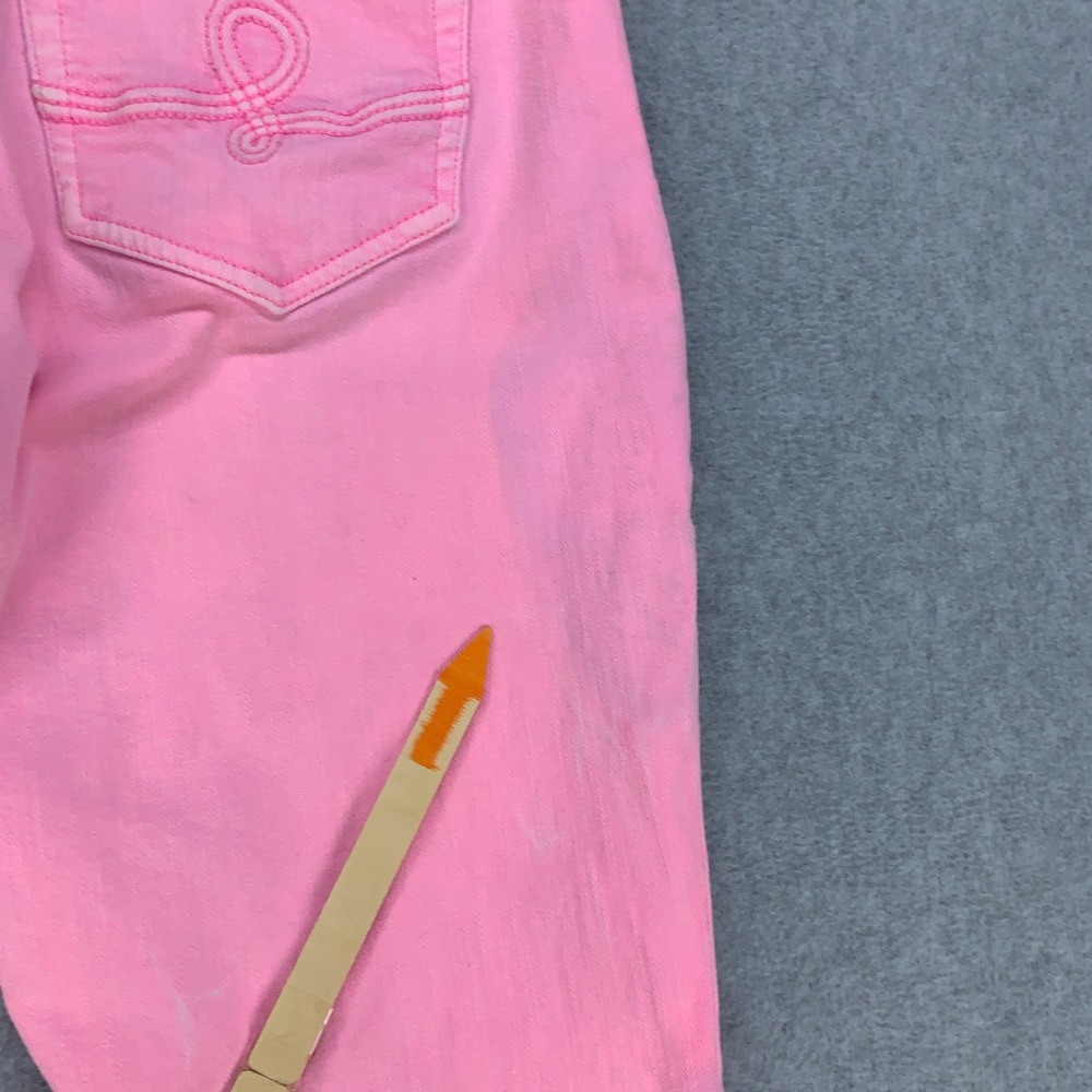 Lilly Pulitzer Worth Skinny Mini Jeans Womens 12 Pink Low Rise Stretch 40841 - Picture 16 of 16